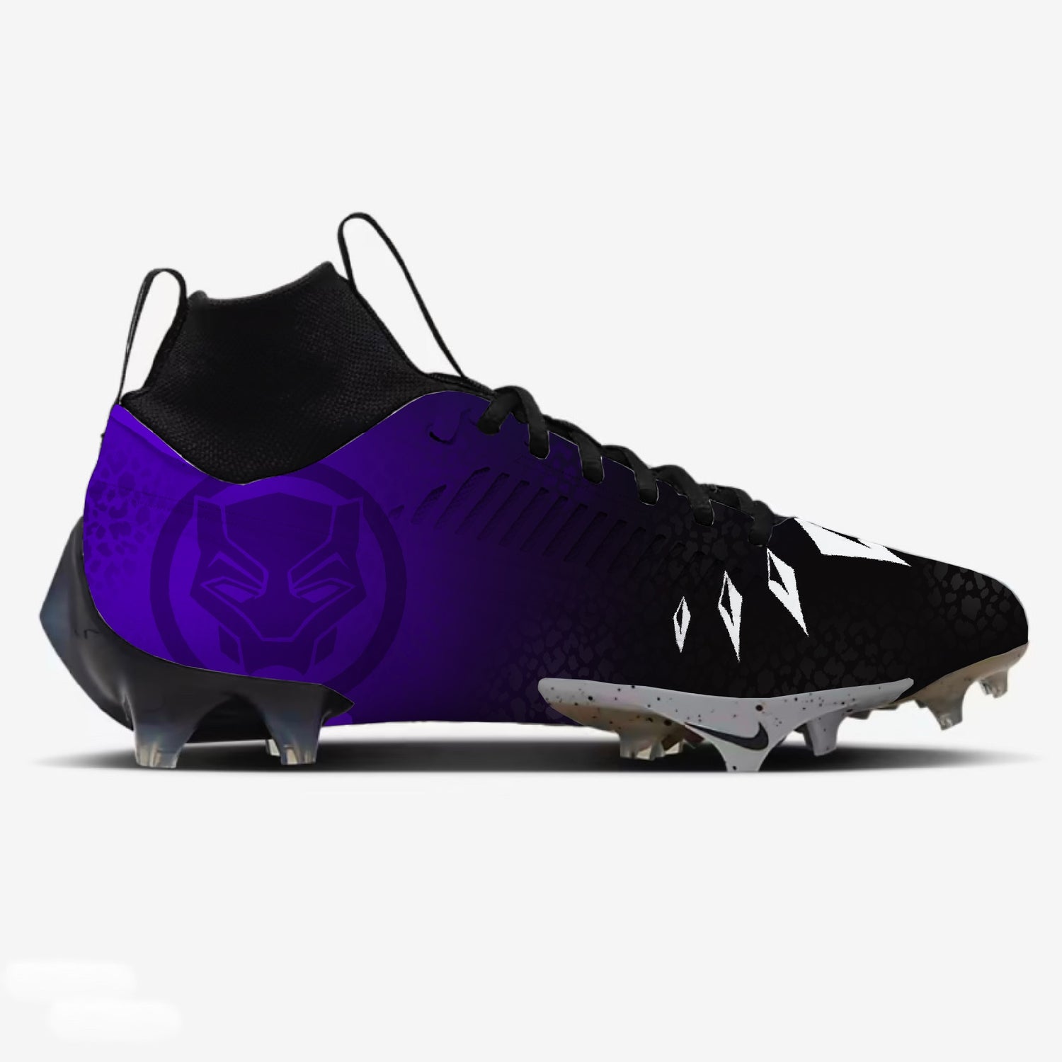 Panther Black Football Cleats
