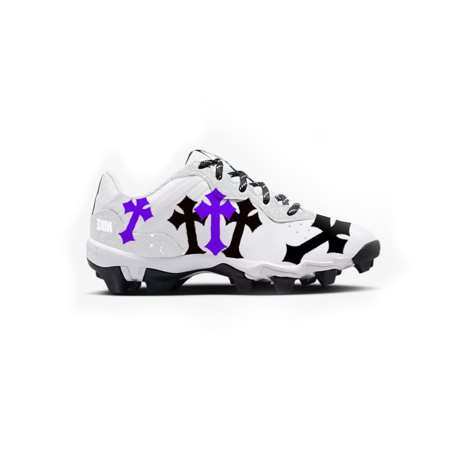 Cross Youth Baseball Cleats (White)