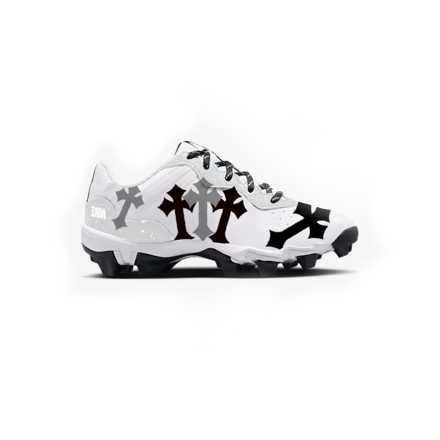 Cross Youth Baseball Cleats (White)