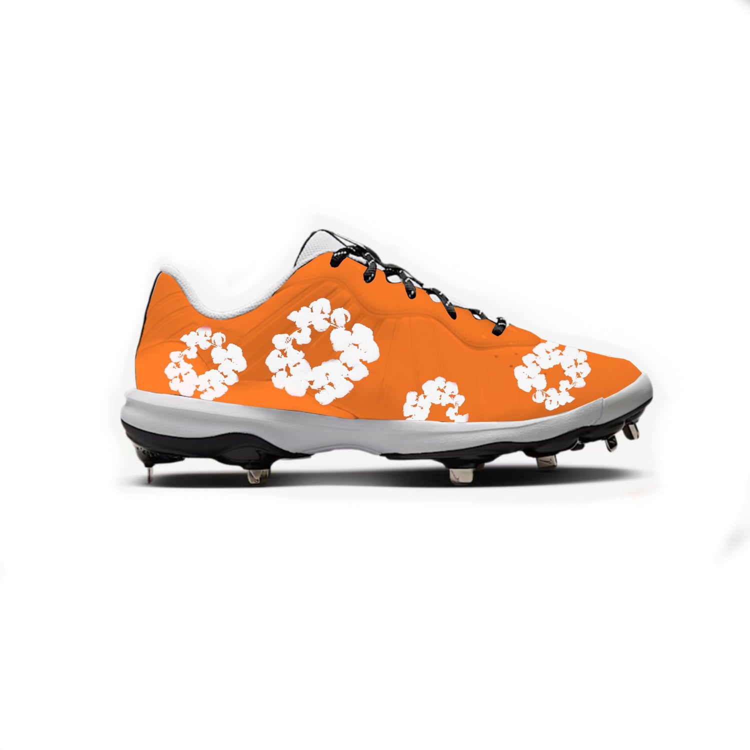 Flower Baseball Cleats