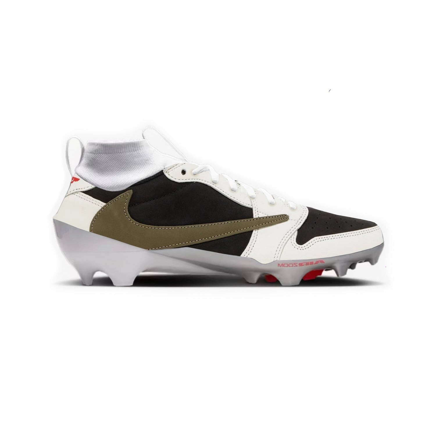 Jordan 1 Olive Cut & Sew Material Football Cleats