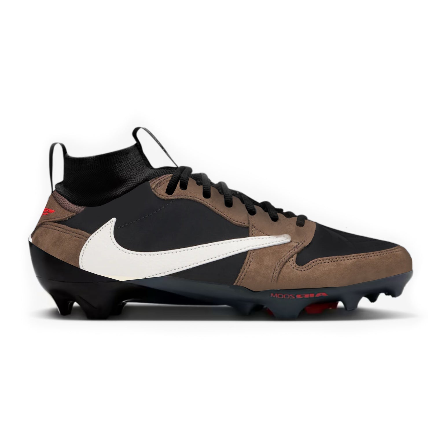 Jordan 1 Mocha Cut & Sew Material Football Cleats