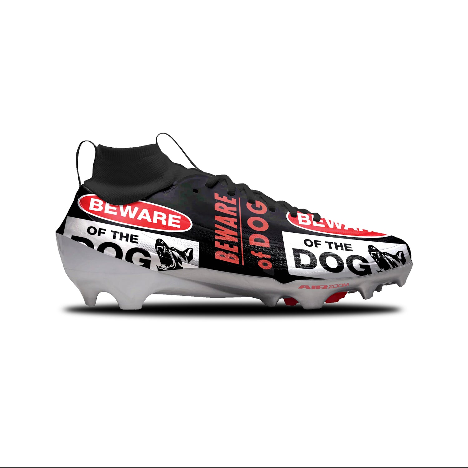 Beware of Dog Football Cleats