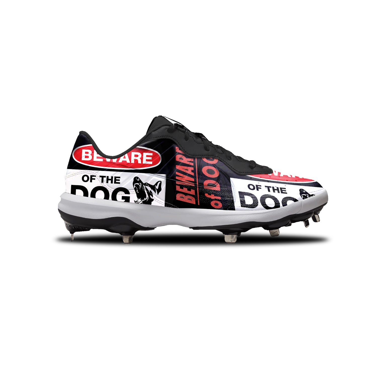 Beware of Dog Baseball Cleats