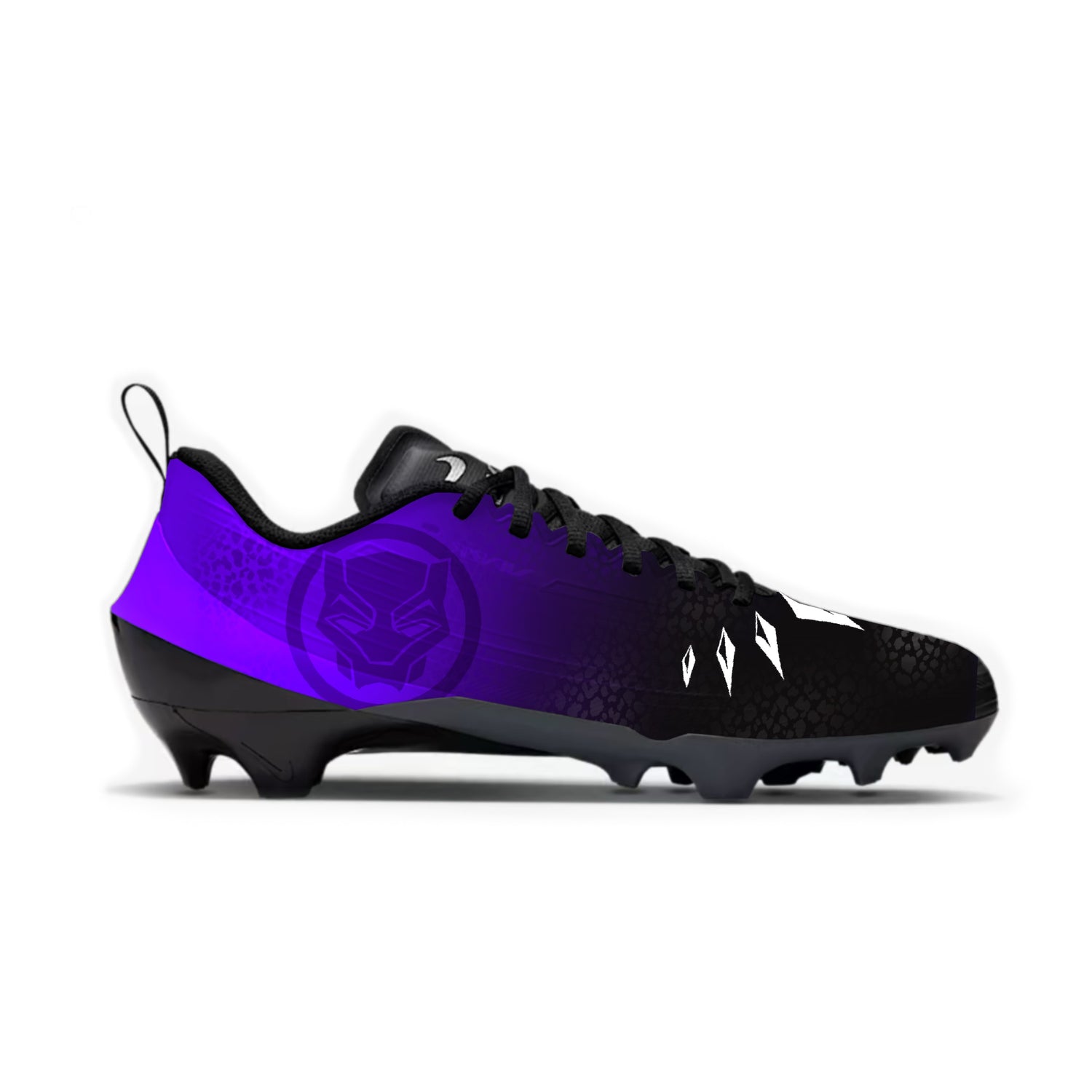 Panther Black Football Cleats
