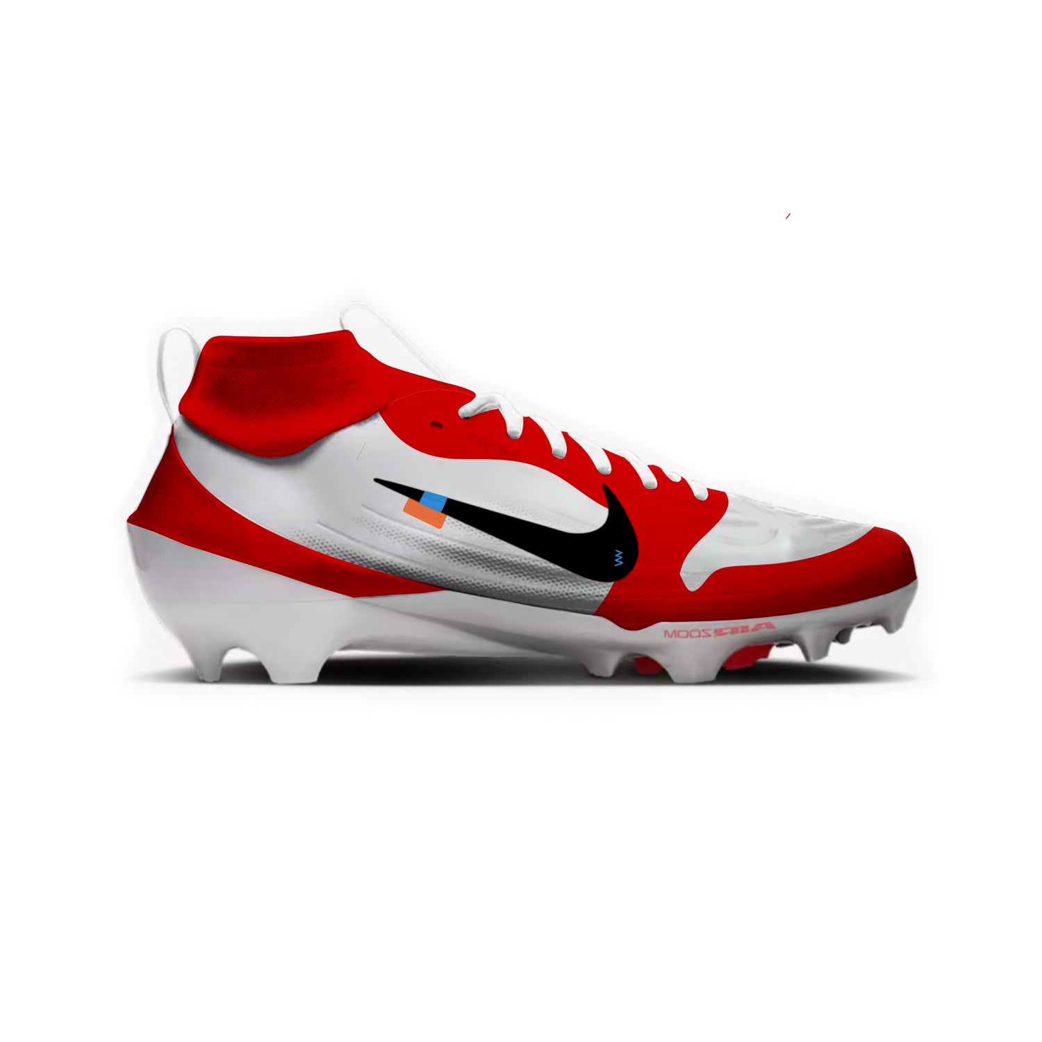 OW Jordan 1 Football Cleats