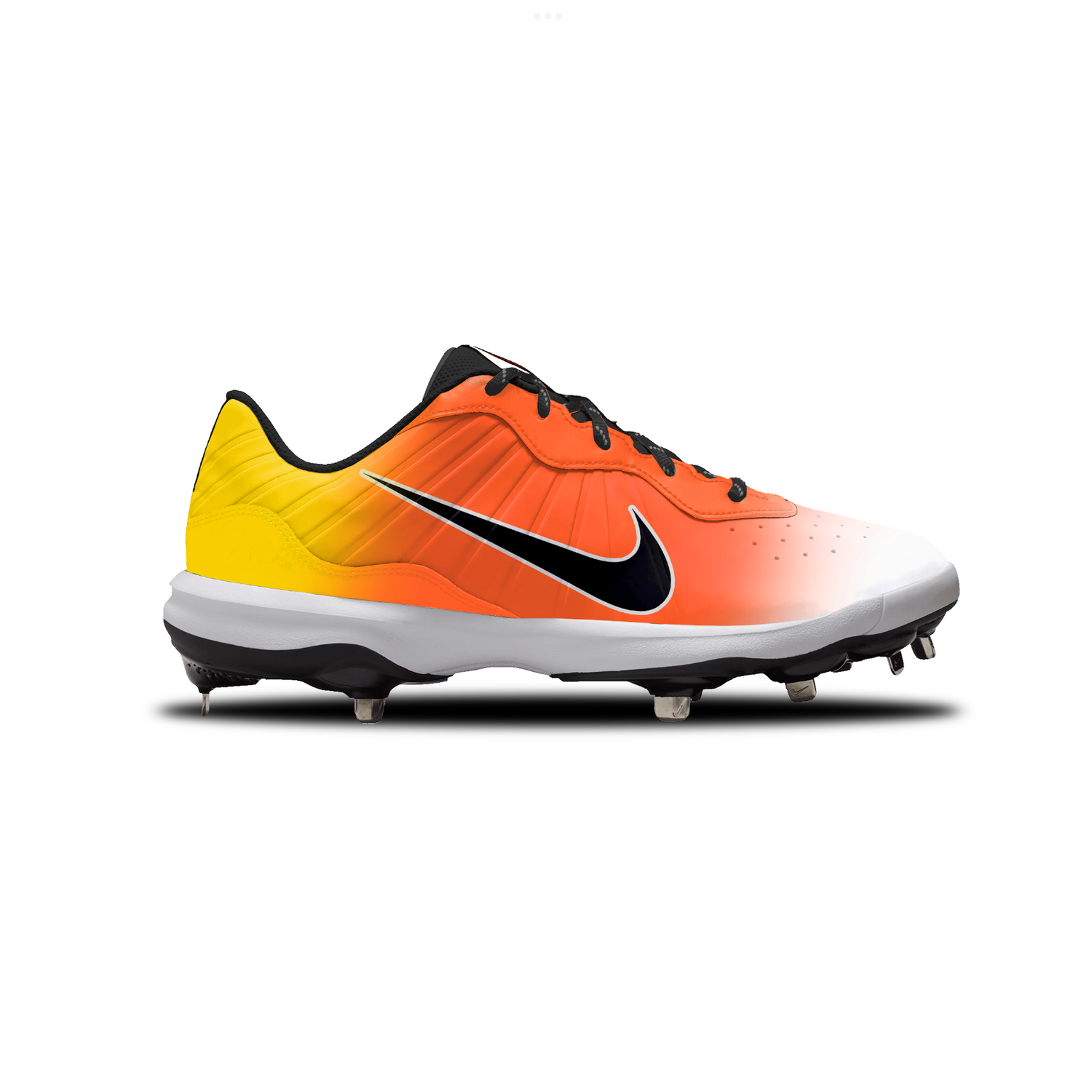 Candy Corn Baseball Cleats