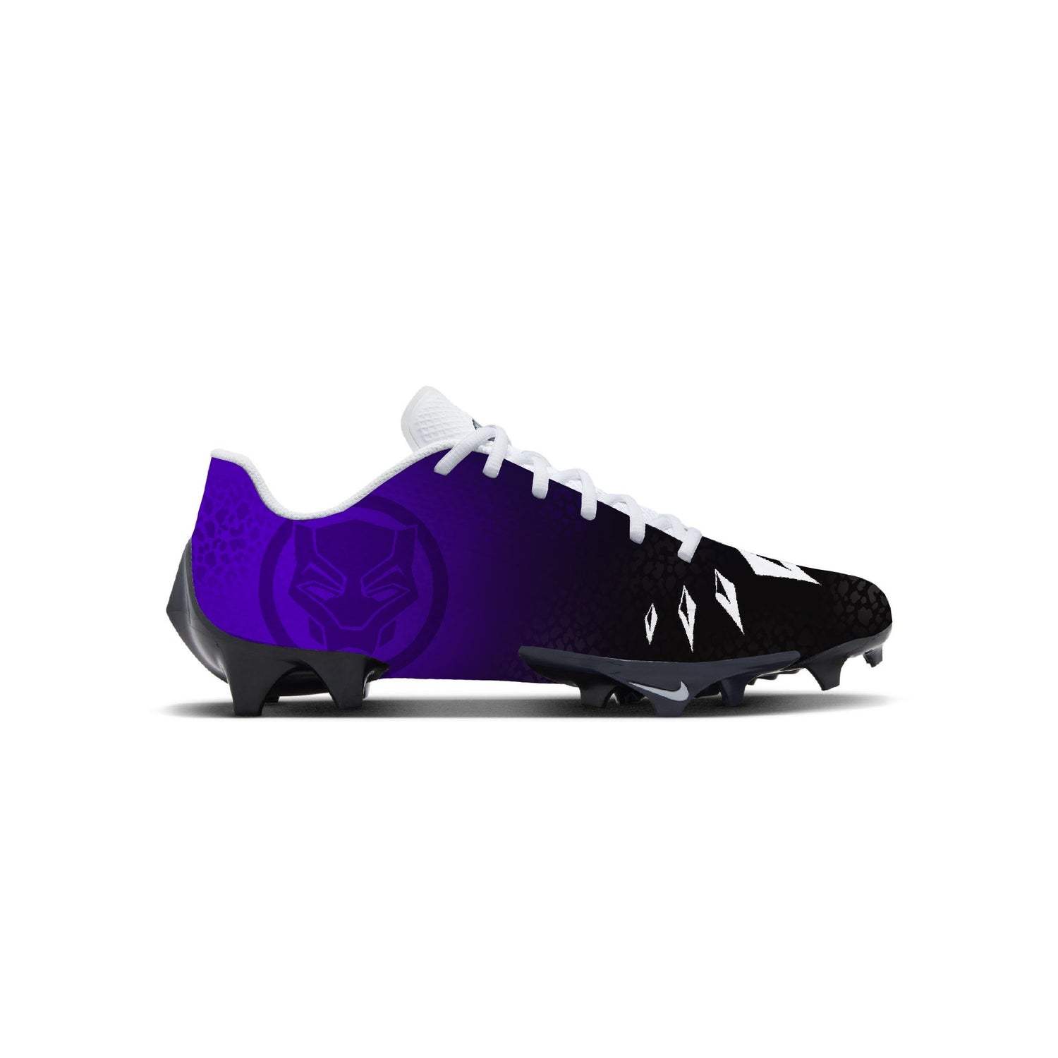 Panther Black Football Cleats