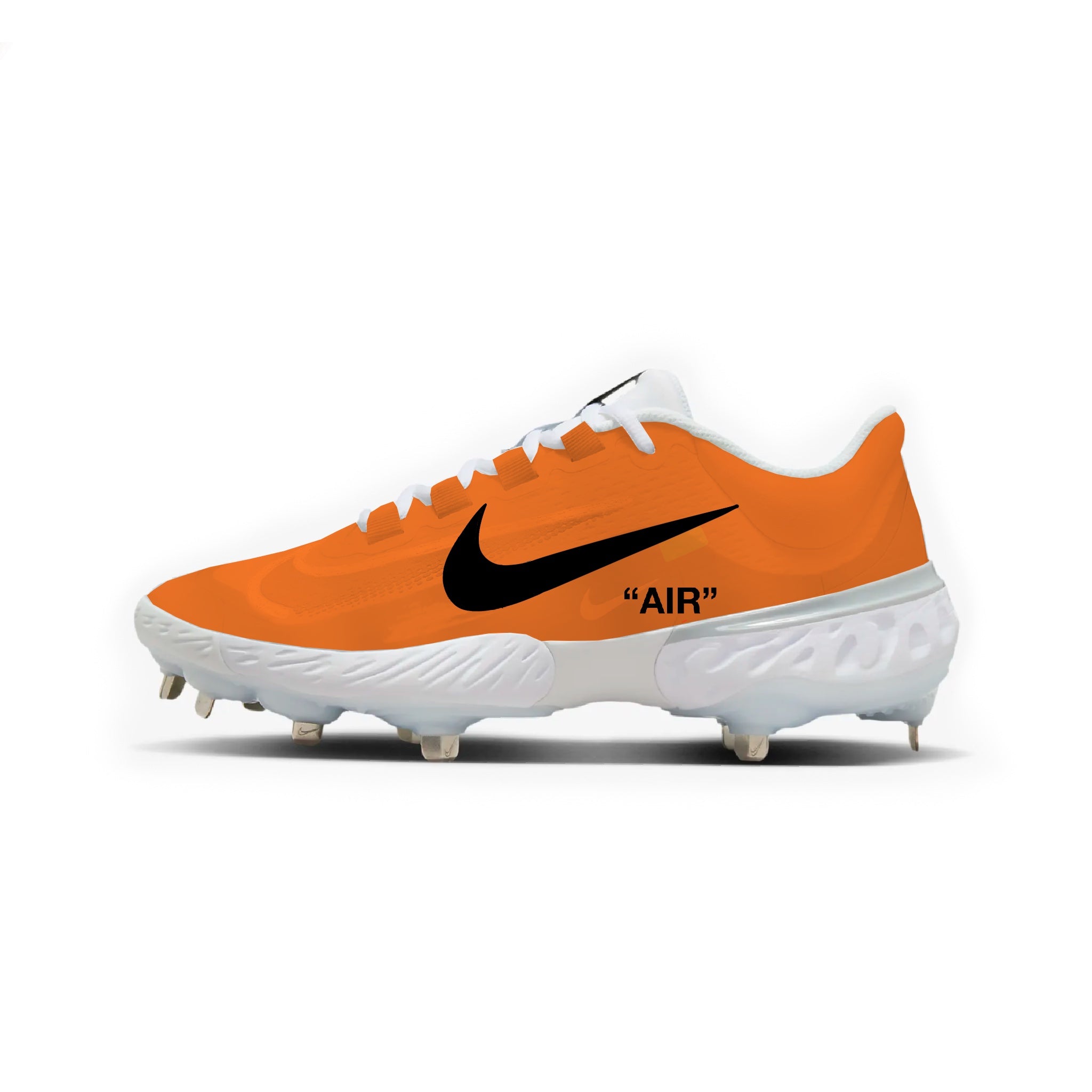 off white baseball cleats