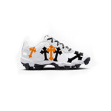 Cross Youth Baseball Cleats (White)