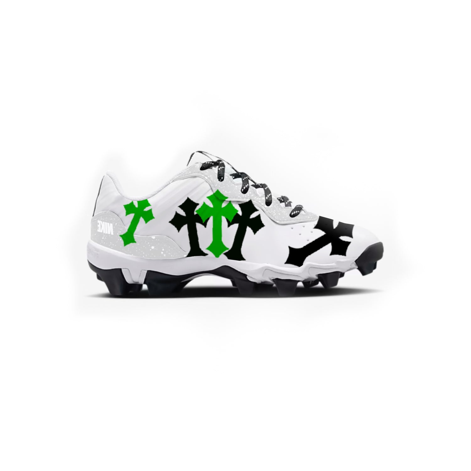 Cross Youth Baseball Cleats (White)