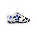 Cross Youth Baseball Cleats (White)