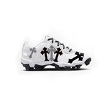 Cross Youth Baseball Cleats (White)