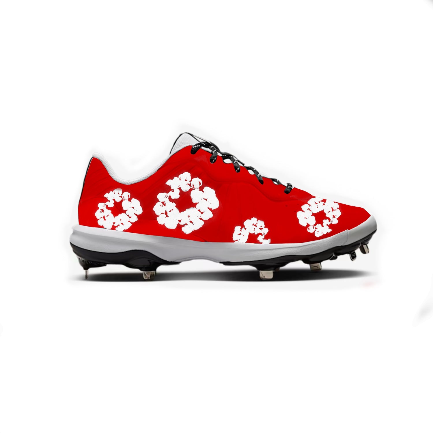 Flower Baseball Cleats