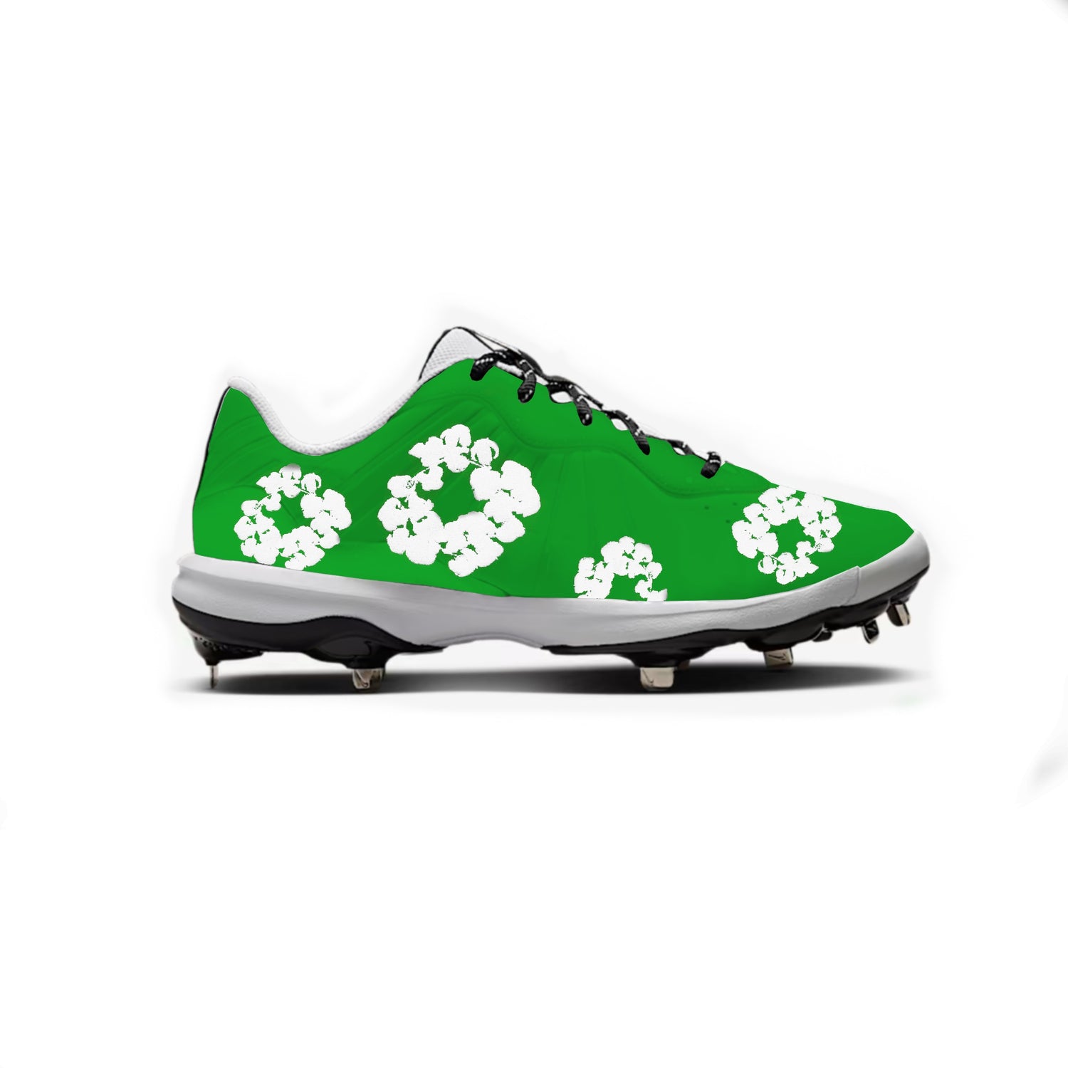 Flower Baseball Cleats