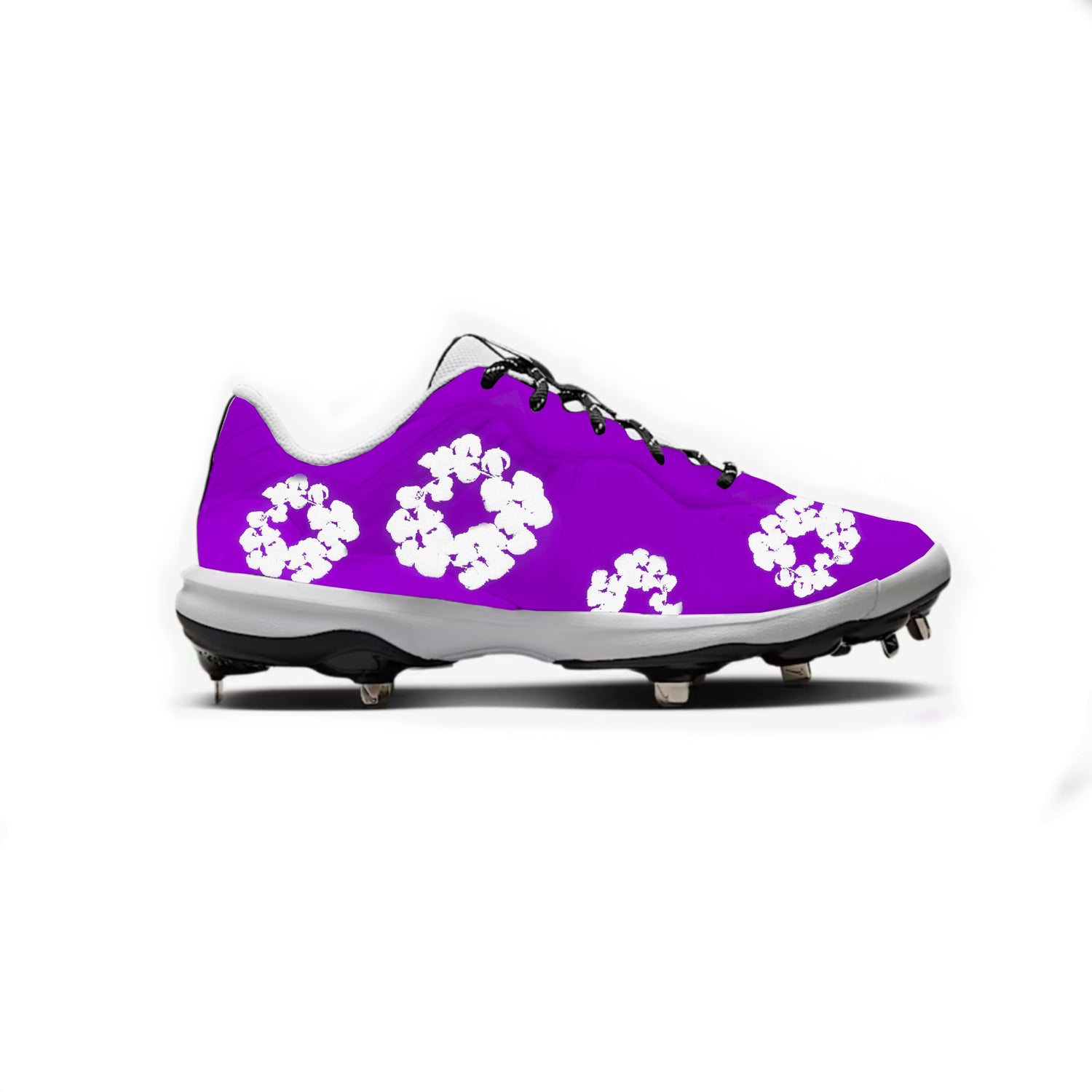 Flower Baseball Cleats