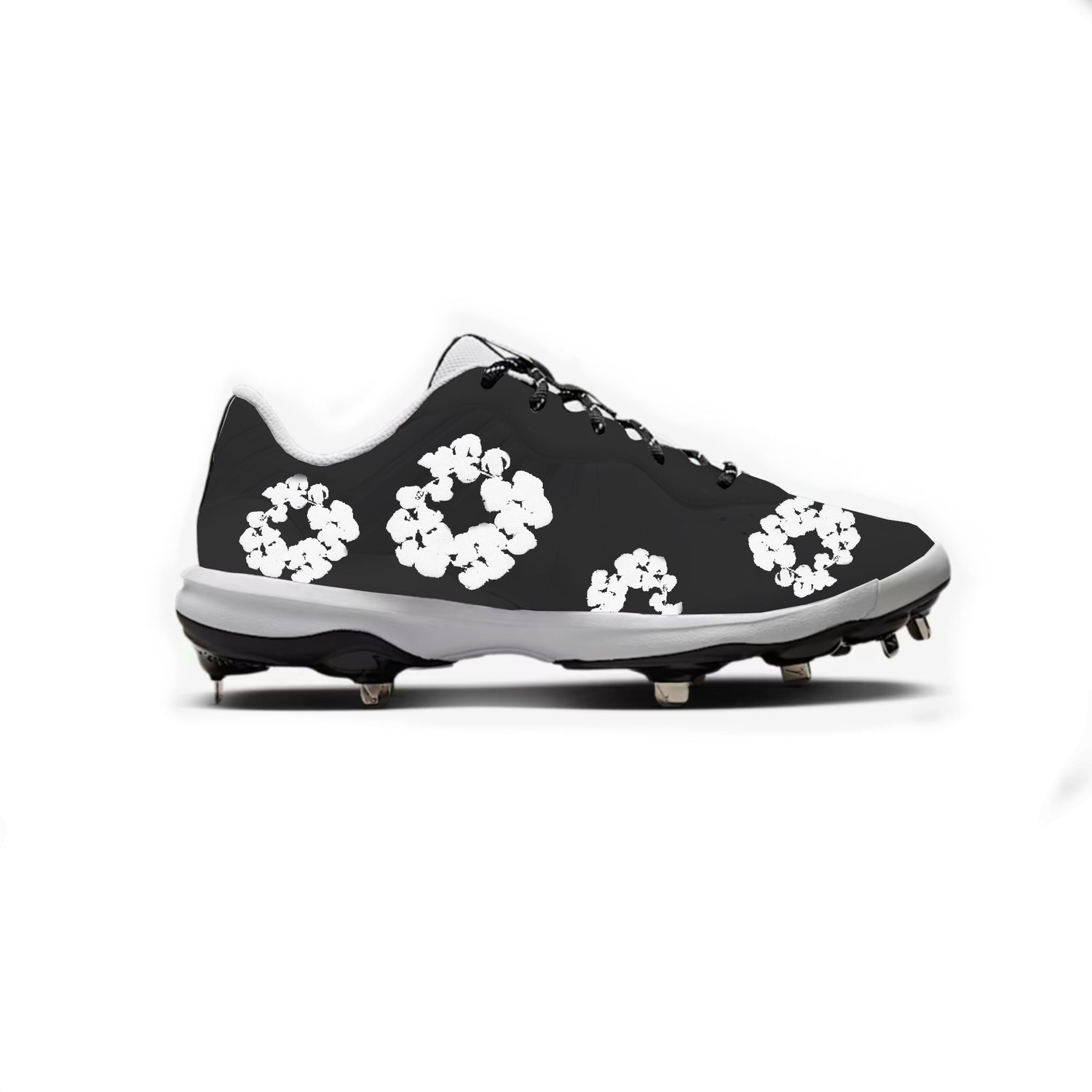 Flower Baseball Cleats