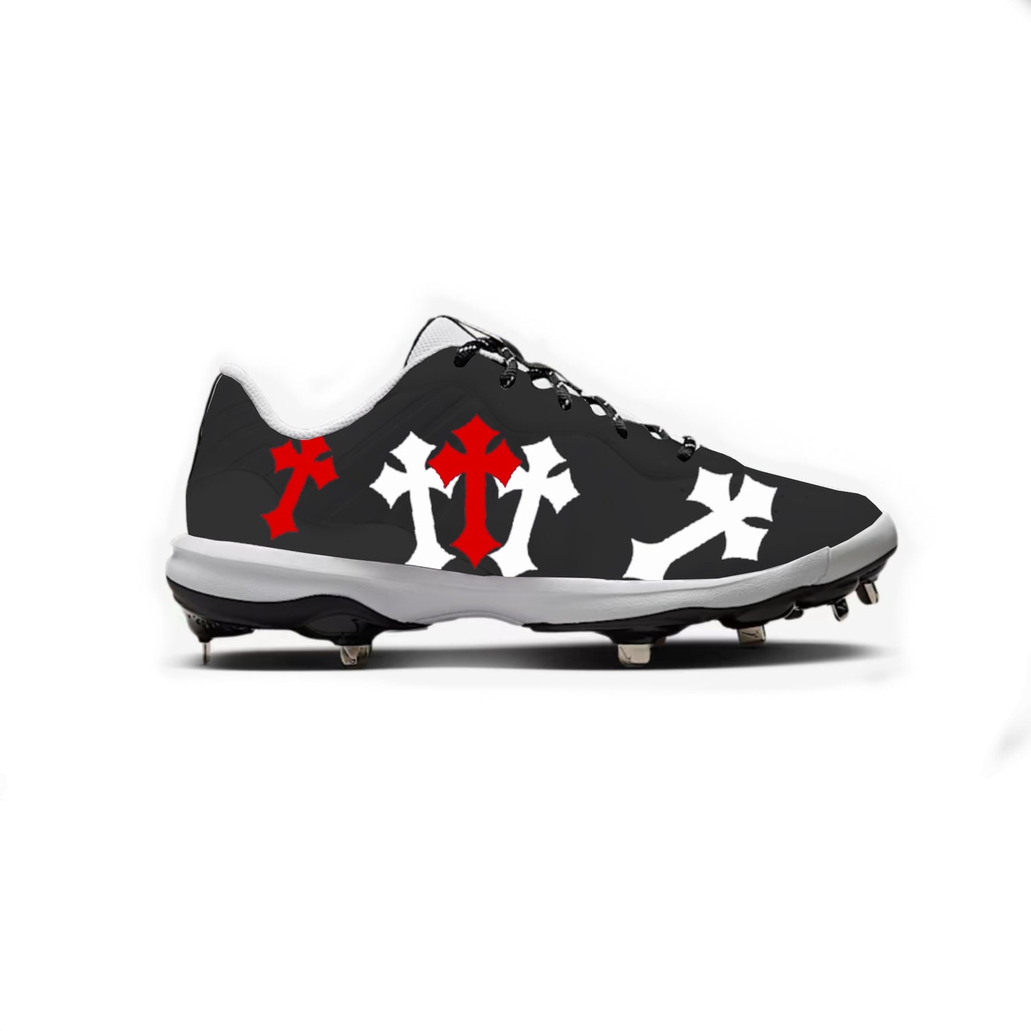 Crosses Baseball Cleats (Black)