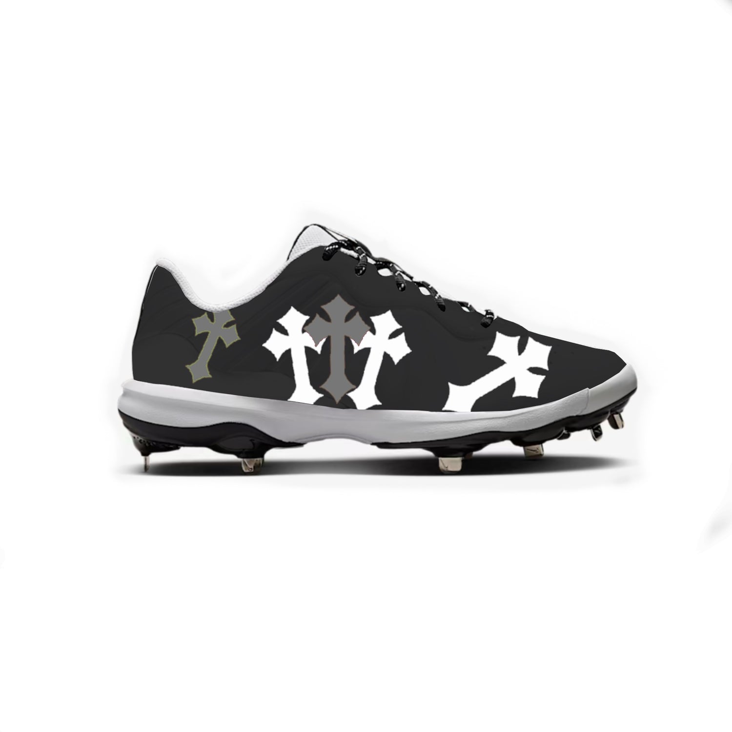 Crosses Baseball Cleats (Black)