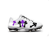 Crosses Baseball Cleats (White)