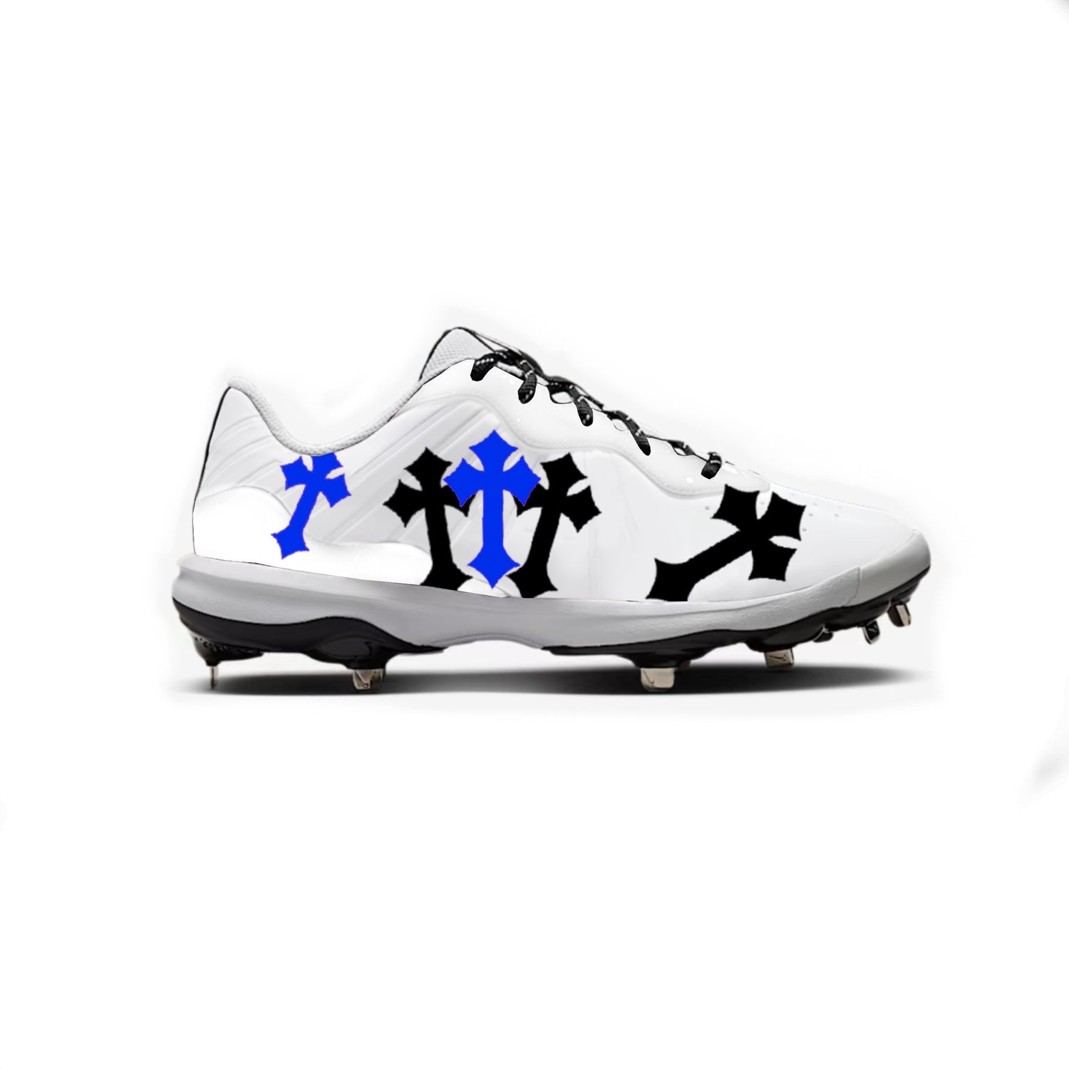 Crosses Baseball Cleats (White)
