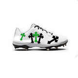 Crosses Baseball Cleats (White)