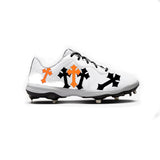 Crosses Baseball Cleats (White)