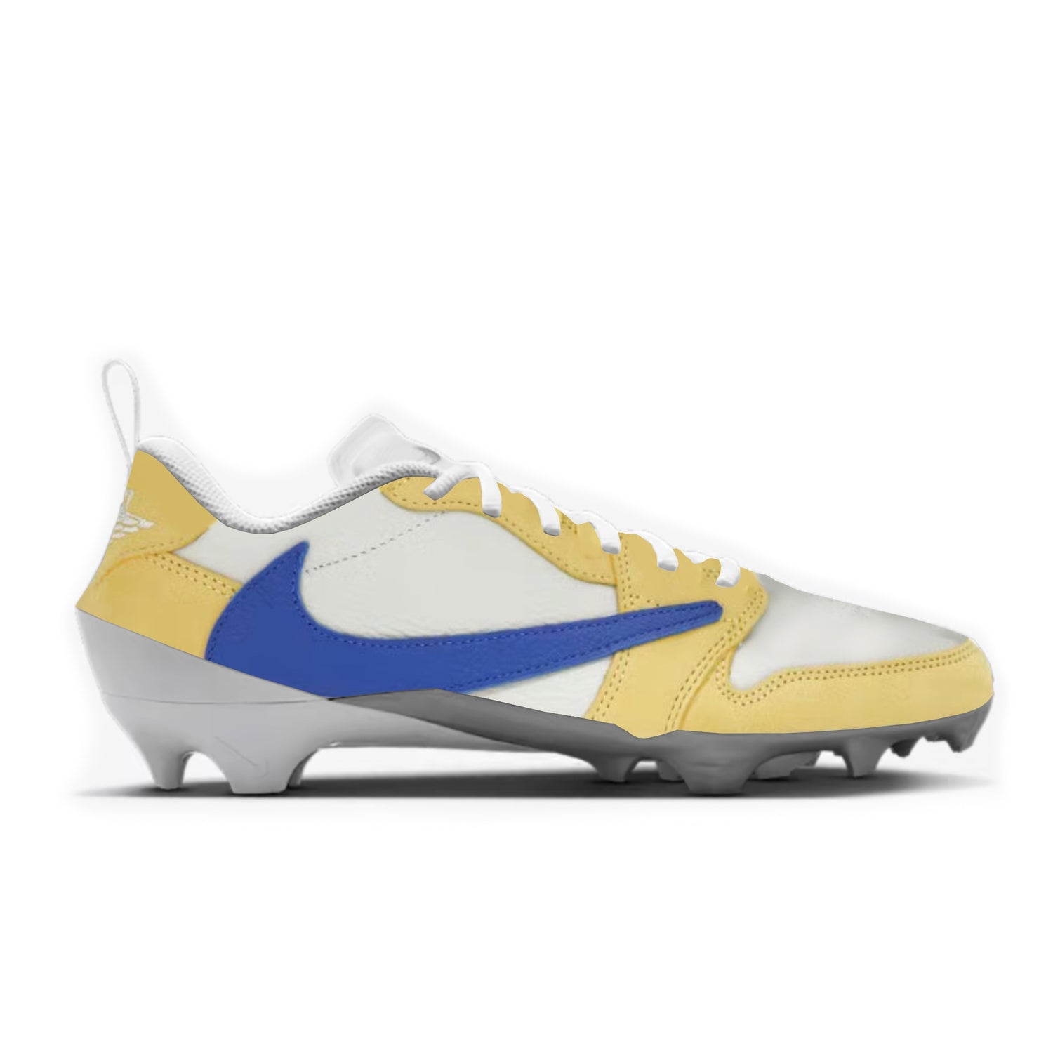 Jordan 1 Low Canary Cut & Sew Material Football Cleats